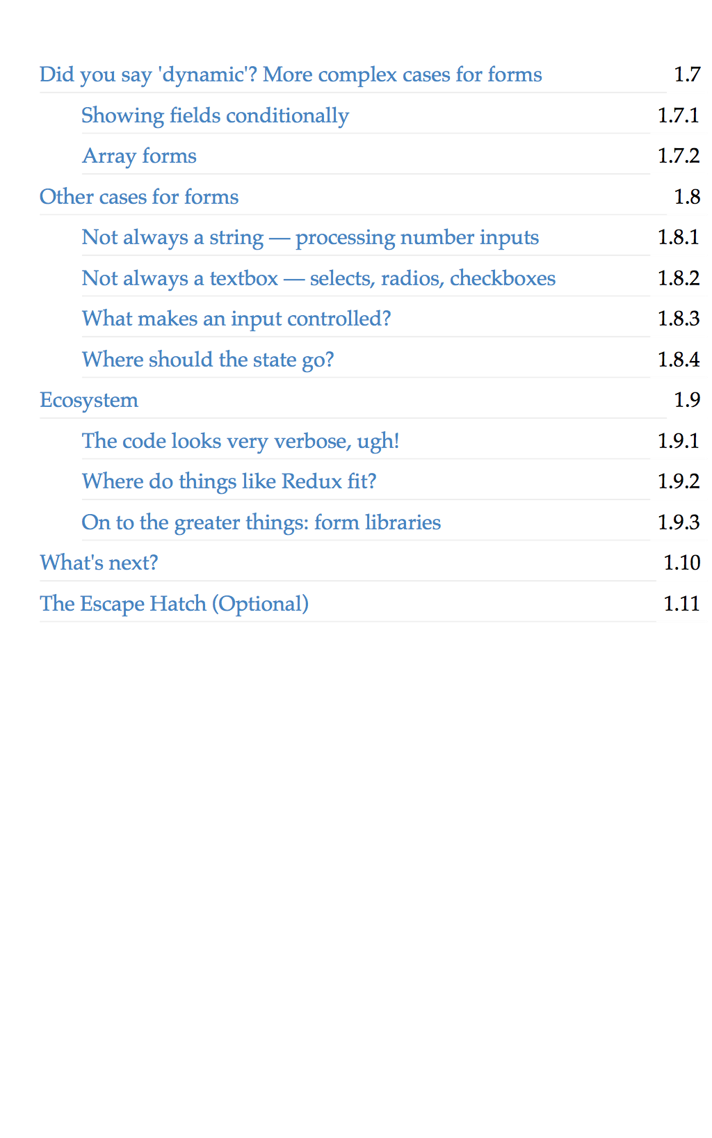 Preview of table of contents, page 2